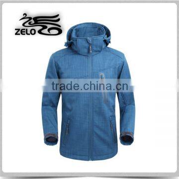 2015 high quality waterproof soft shell men OEM made in china