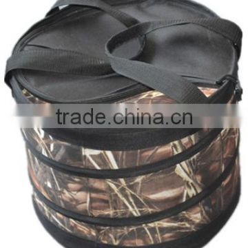 Camo printed 600D polyester collapsible insulated bag