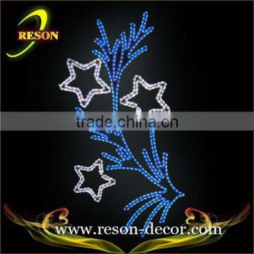 LED outdoor motif pole lights China direct handicraft