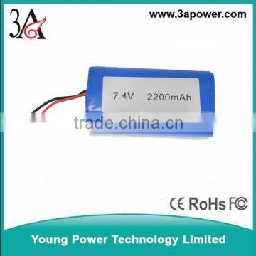 7.4v 2600mah li-ion battery