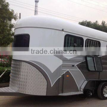 Deluxe extended fiberglass box trailer