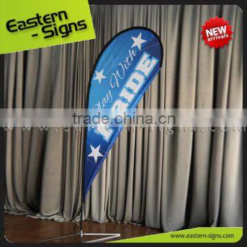 Outdoor Advertising Promotion Beach Flag Flying Banner Pole