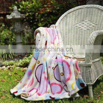 Super soft Hot sale coral fleece blanket with printing