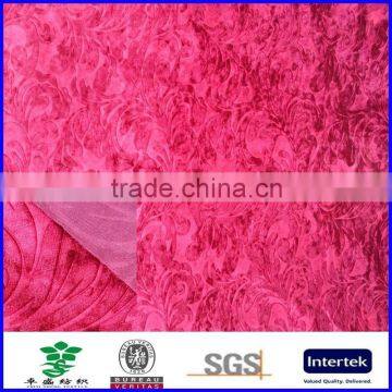 Polyester Thick Custom Embossed Velvet Upholstery Fabric photo-5