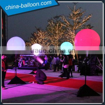 Color changing large inflatable led balloons,balloon stand for advertising with cutom logo