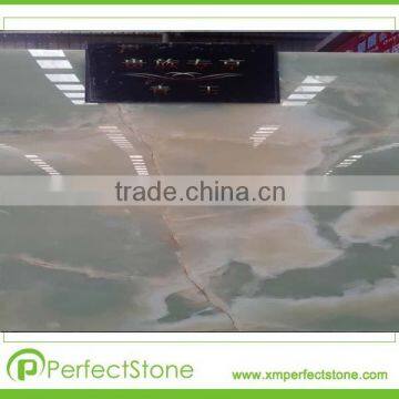 Big Slab Stone Form and Polished Surface Finishing green onyx marble