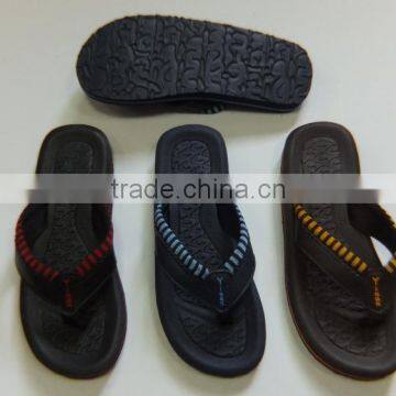 2016 top design of boy's pu & rubber slipper