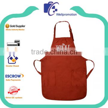 China supplier low price satin polyester long apron