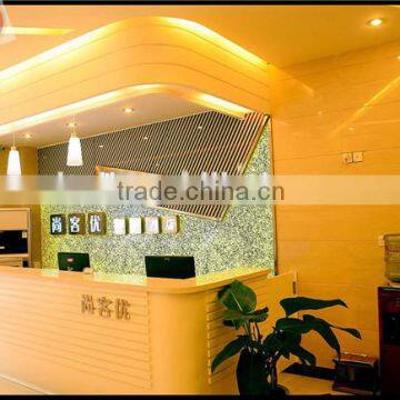 Club Bartop Interior Backlit Acrylic Transparent Stone panel