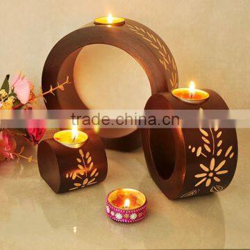 Unique Design Decoration Nature Wholesale Bamboo Candle Holder