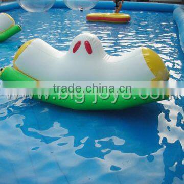 Inflatable water totter toys with durable 0.9MM PVC tarpaulin for kids