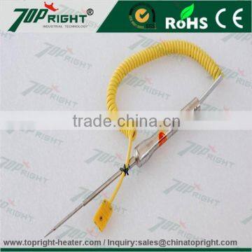 2016Topright new arrival Handle K type surface probe thermocouple for high temperature sensor