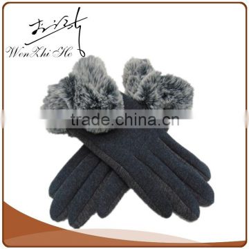 Faux Fur Thinsulate Winter Gloves for Screen Touch