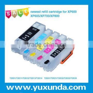 YXD T2621,T2631,T2632,T2633,T2634 Refillable ink cartridges for xp600,XP605,XP700,XP800