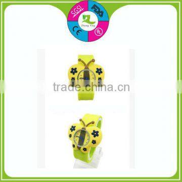 Hot sell butterfly design silicone kids digital watch