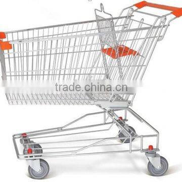 RH-SA125 Asia Shopping Cart 125L 910*555*1000mm 5''PU Wheel Unfolding Shopping Cart