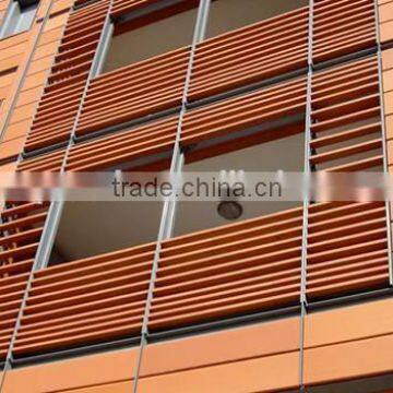 Dry hanging system external Ventilated facade louver, Terracotta Stick for Exterior or Interior usage