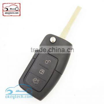 Hot Sale Ford focus flip remote key shell head for Ford focus flip remote key case