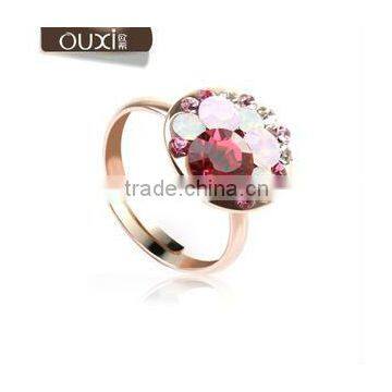 OUXI Wholesale new model ring made with Austrian crystal 40054