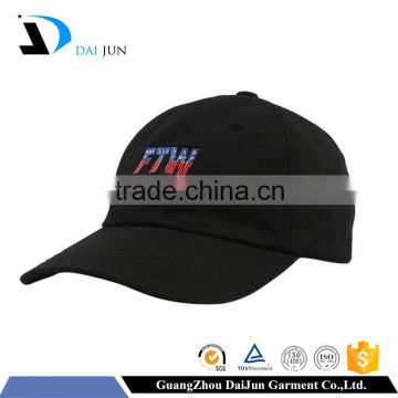 2016 Guangzhou china factory 100% cotton metal buckle 2d embroidery curved brim custom men high quality flex fit hats