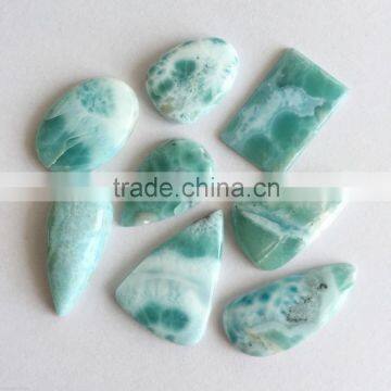 Natural Larimar Blue Cabochon Lot Loose Semi Precious Gemstones