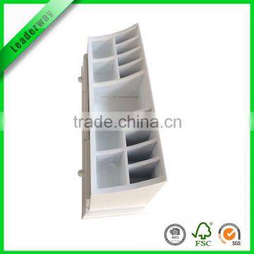 Cheap White Luxury Wooden Mdf Jewelry Box With 3 Small Drawer photo-4