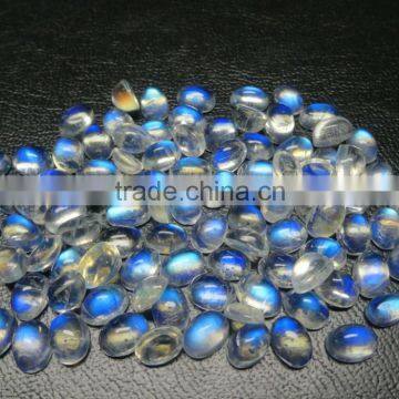Natural Gemstone Type and Oval Cut Gemstone Shape Rainbow Moonstone 4X6 MM Gemstone