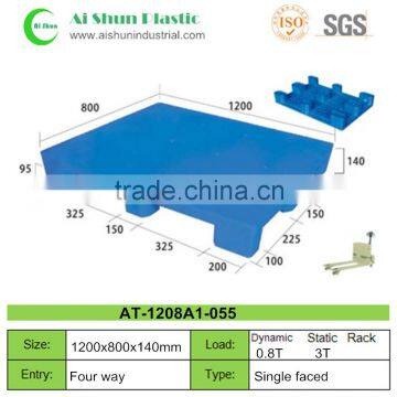 Flat top nine feet hdpe plastic pallet