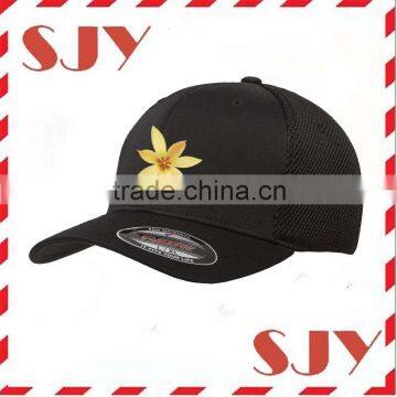 Hot Sale Mesh Baseball Cap Closed Back Elastic Fitted Caps and Hats photo-3