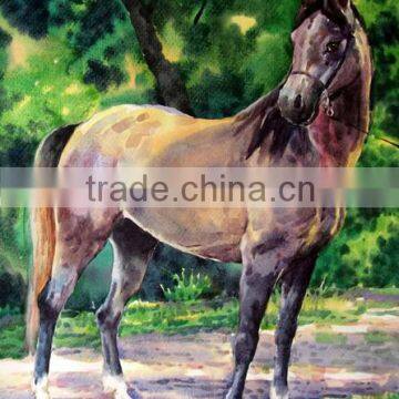 Decorative canvas pictures horse watercolor painting gift for friends