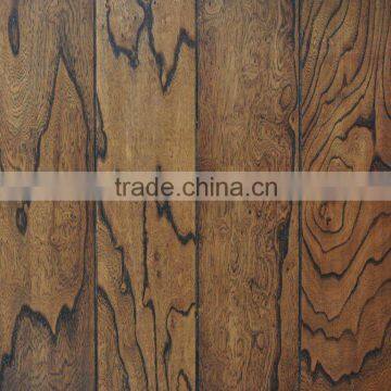 Wirebrushed Waterproof Elm Dark Wood Flooring