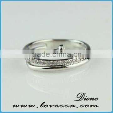 2015 diamond stackable rings several circel , fashion design with crystal