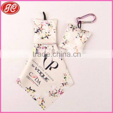 Key chain High quality Multi Purpose microfiber cleaning cloth key chain