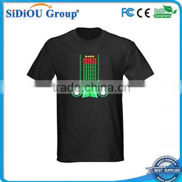 Wholesale Music Visualizer Flashing Sound Active EL T-shirt