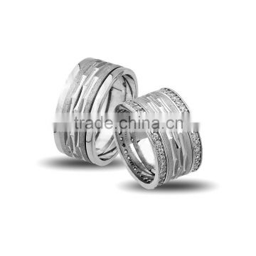 925K Sterling Silver Wedding Band His Her High Newest Model Handmade Ring BSVYS050