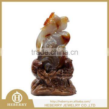 charming red agate bird crystal carving for home decoration or collection all by hand made