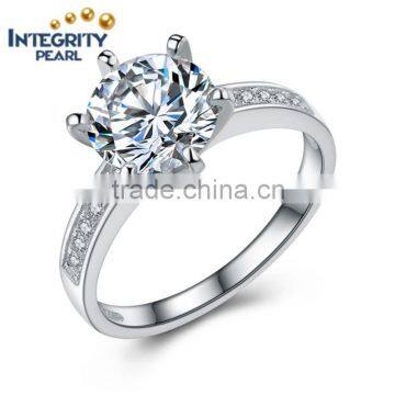 Wedding ring series big zircon silver ring wholesale 925 sterling silver ring