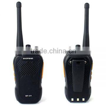 New Black Baofeng BF-U1 UHF 400-480 MHz 16 Channels Walkie Talkie 5W VOX Scan Voice Prompt Monitor Two Way Radio