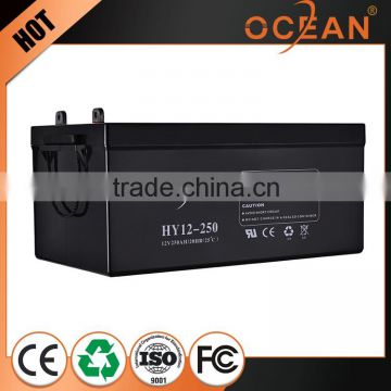 Durable 12V 250ah 100% real certificated VRLA battery price