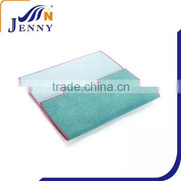 Blue Anti-bacteria Piping Microfiber Drying Table Mat