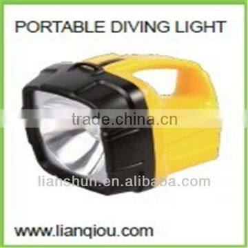 LED super search portable diving light,portable waterproof light, SUPER bright spotlight