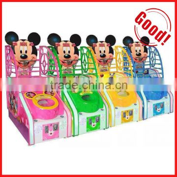 indoor amusement cute basketball arcade game machine coin operated kids basketball game machine Mickey basketball game machine