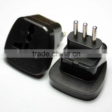 Hot selling China  2016 Universal to Italy Chile Adapter Plug with safety shutter italy plug adapter