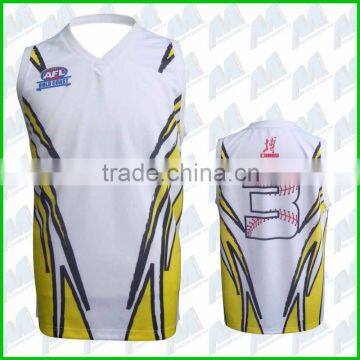 Long sleeved/sleeveless sublimation Australian football guernseys