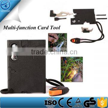 Upgrade Multi Tool Card ,Credit Card Tool With Flintstone And Whistle