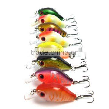 6cm 8g Fishing Lures Minnow Crankbait Crank Bait Bass Tackle Treble Hook Fishing tackle