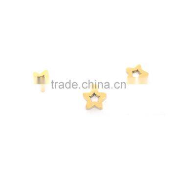 18K Gold Plated Tiny Star Charm Connectors for Rope Bracelets