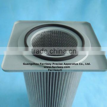 Spray booth filter cartridge, anti-static dust filter