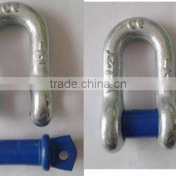 Forged U.S.type D shackle, G210 crane lifting chain shackle