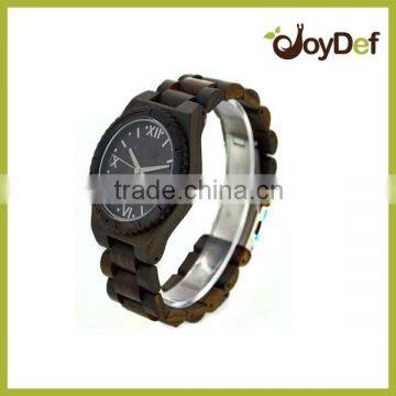 2016 charming natural wholesale wood watch vogue wrist wood watch for men and women with customized logo